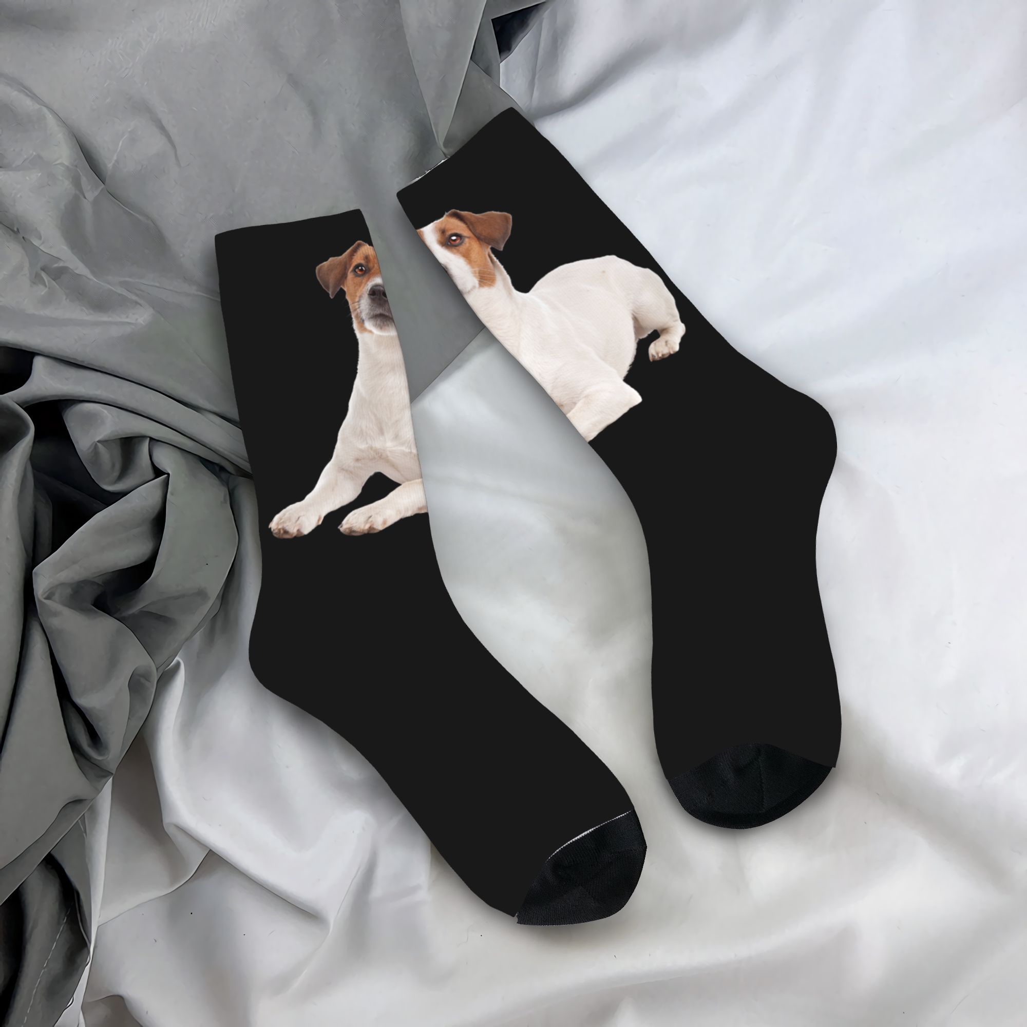 Dress Sock Men - Custom Jack Russell Terrier Dog Mens