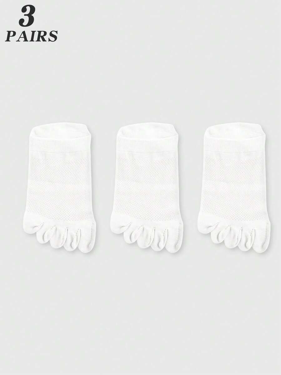 3 Pairs White Mesh Toe Socks F - Ankle Sock Low Cut review and price
