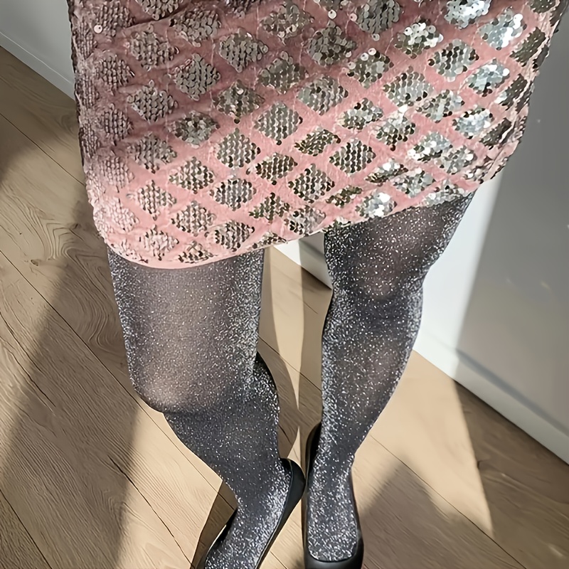 1PC Plus Size Shining Sheer Ti - Tights Pantyhose Sheer review and price