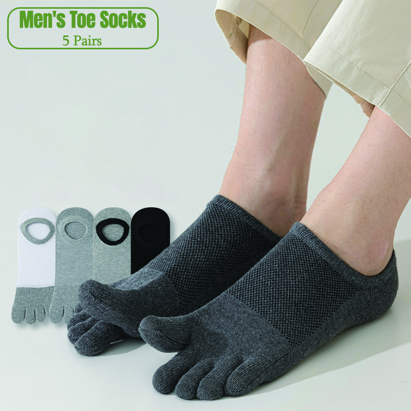 5 Pairs Men's No Show Toe Sock - Toe Sock Split review and price
