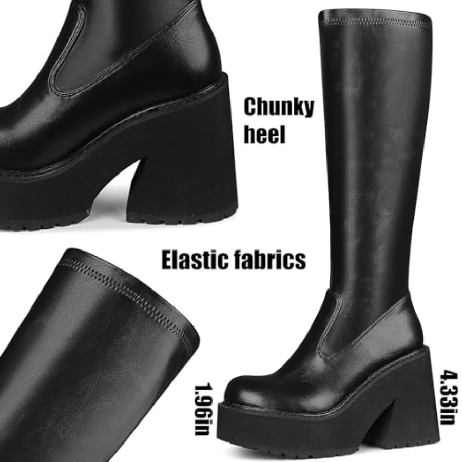 AMINUGAL Womens Elastic Knee H - Knee High Sock Women review and price
