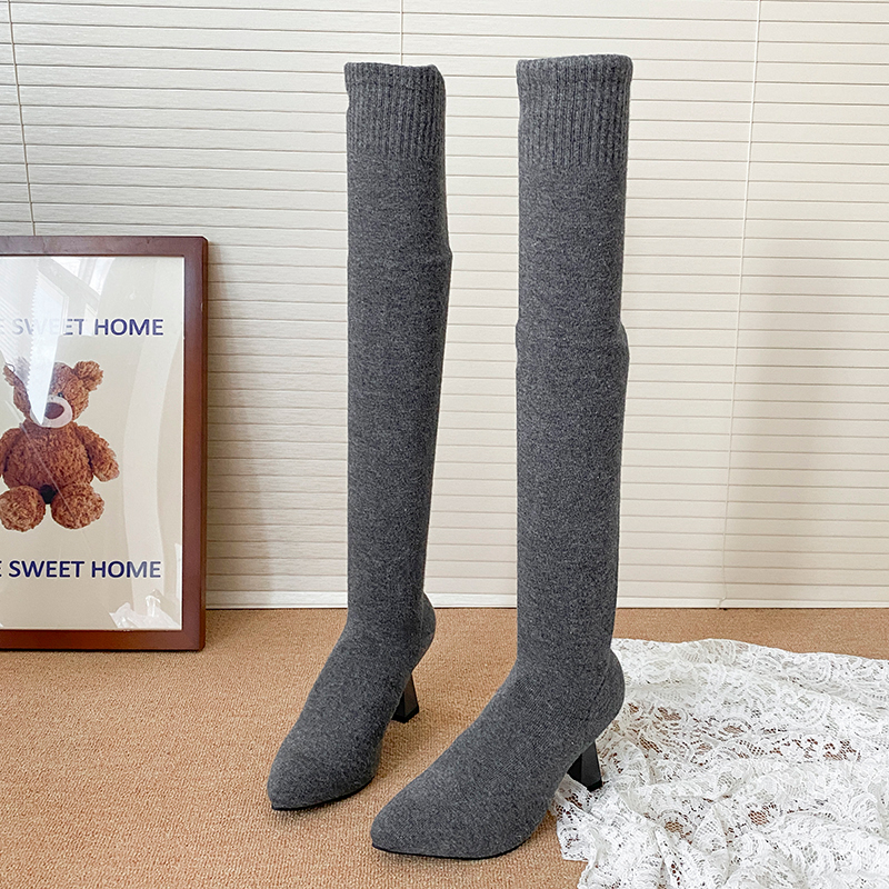 High Heels Women's Sock Boots  - Knee High Sock Women review and price