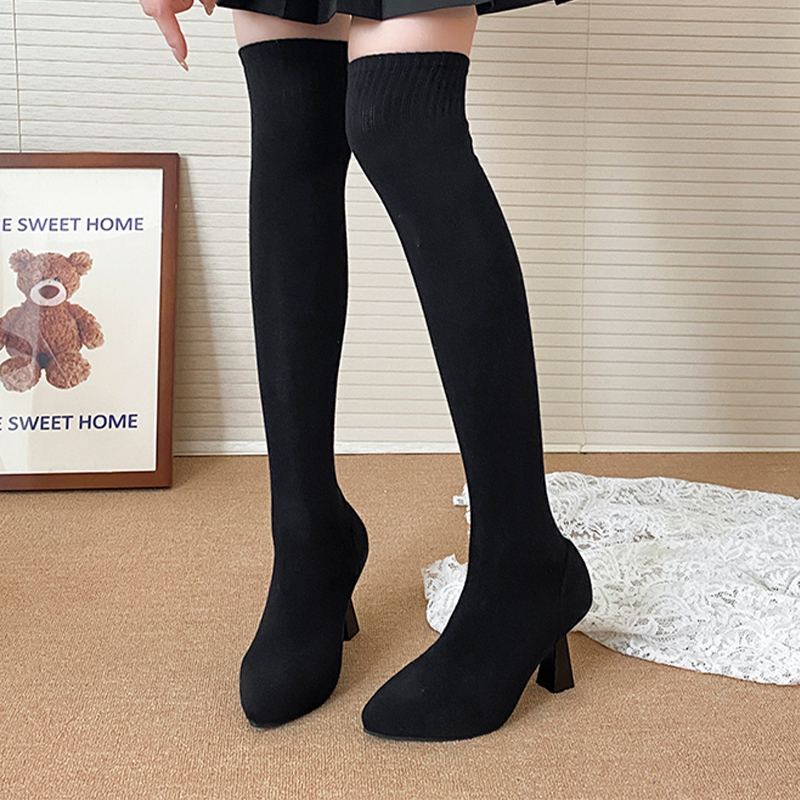 High Heels Women's Sock Boots  - Knee High Sock Women review and price