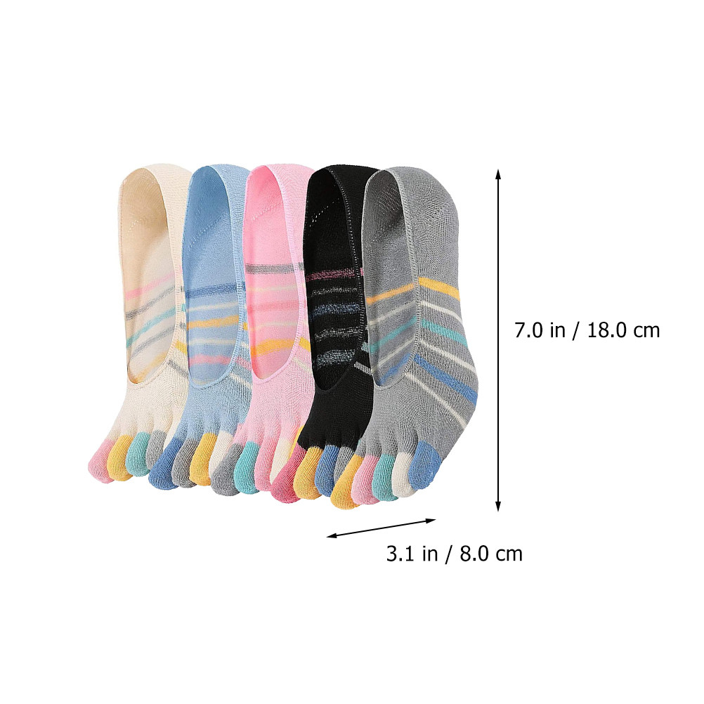 5 Pairs Yoga Five Finger Socks - Invisibility Sock Loafer review and price