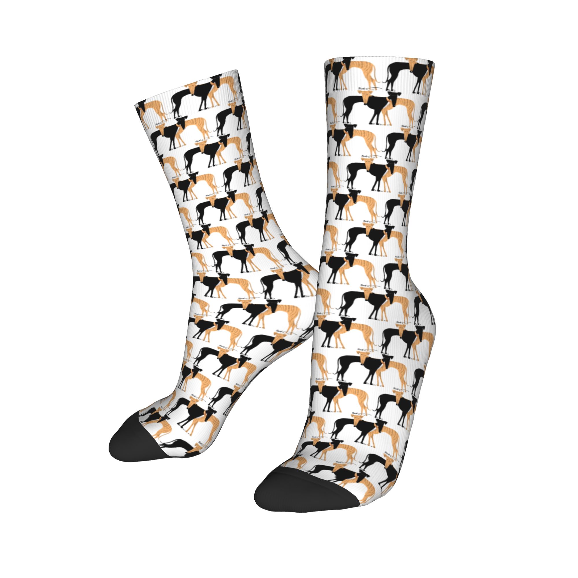 Custom Cute Mens Greyhound Dog - Dress Sock Men review and price