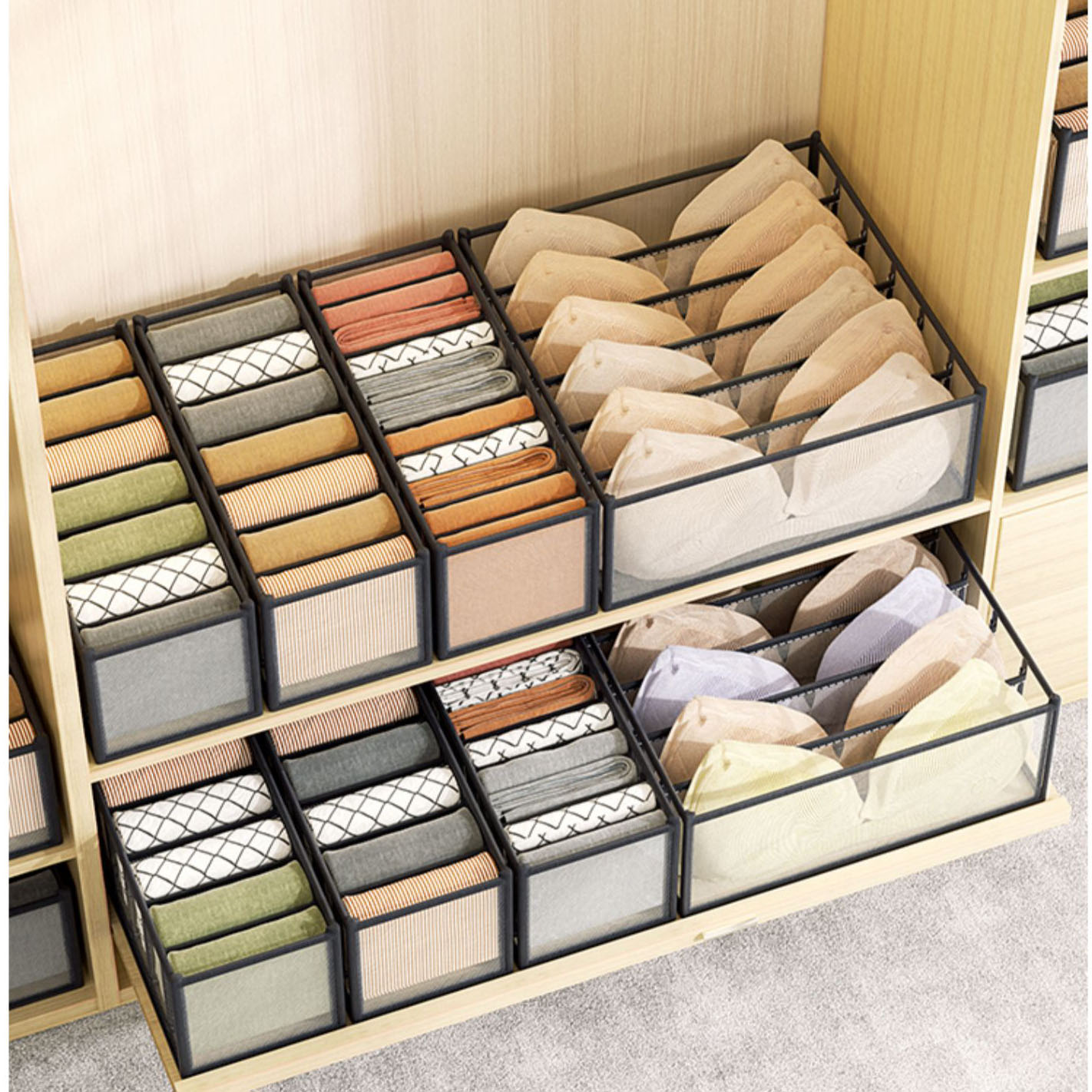 Underwear storage box home war - Sock Organizer Tray review and price