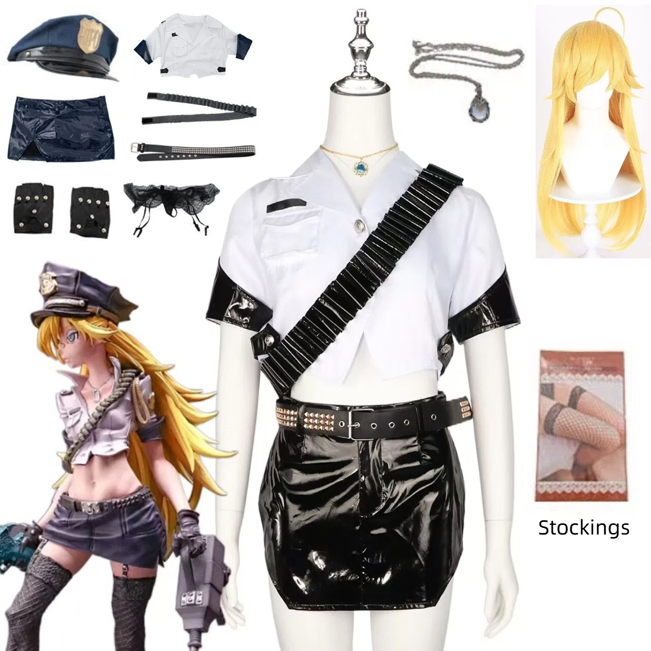 Anime Panty Stocking Cosplay C - Fishnet Stocking Women review and price