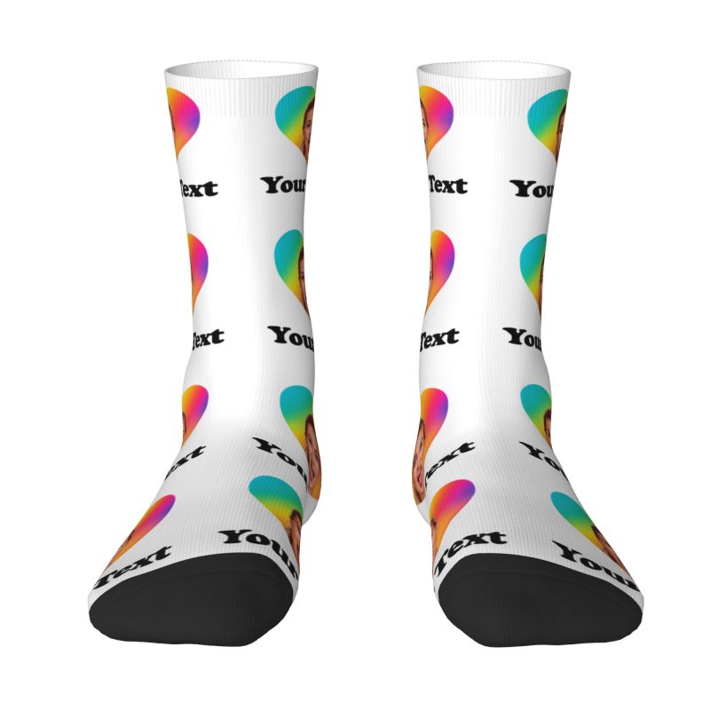 Personalized Photo Text Custom - Dress Sock Men review and price