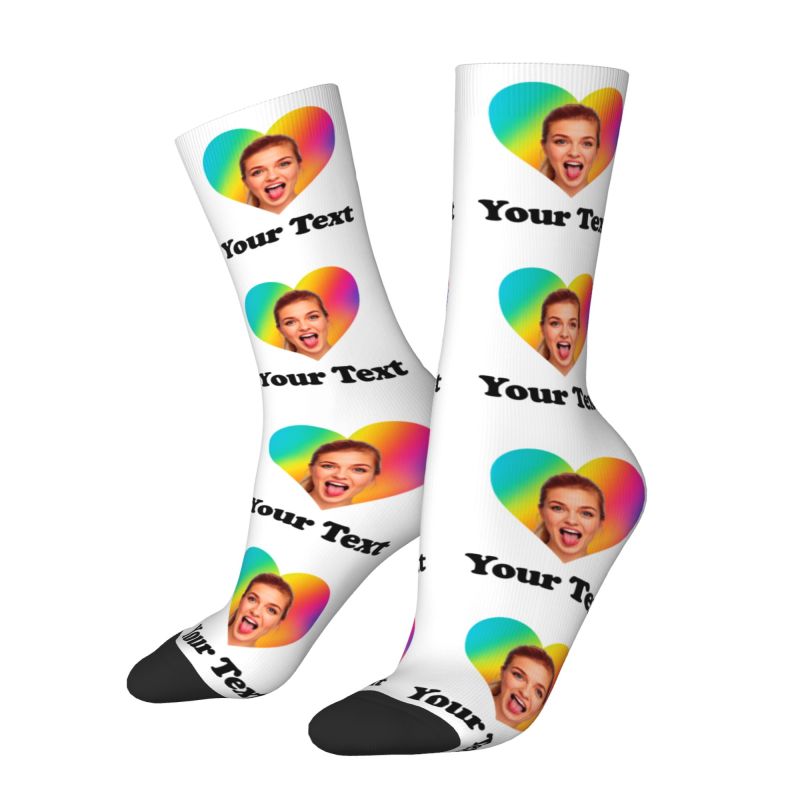 Personalized Photo Text Custom - Dress Sock Men review and price