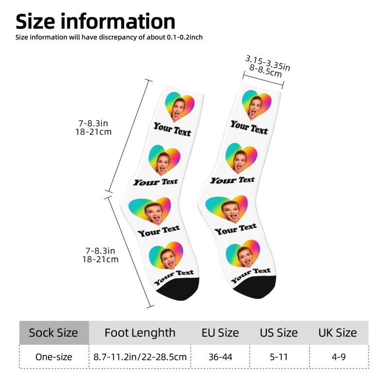 Personalized Photo Text Custom - Dress Sock Men review and price