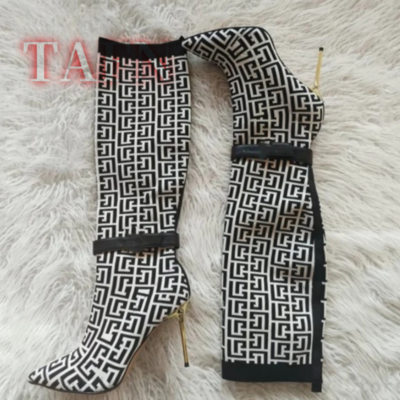 Women Stretch Sock Boots Fashi - Knee High Sock Women review and price