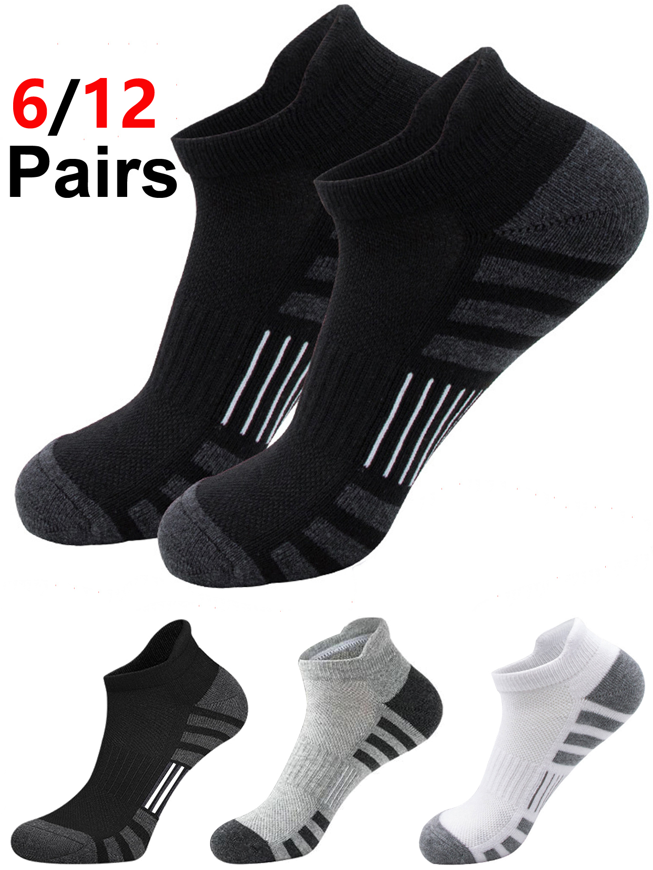 6/24 Pairs Cushioned Breathabl - Athletic Sock Cushion review and price