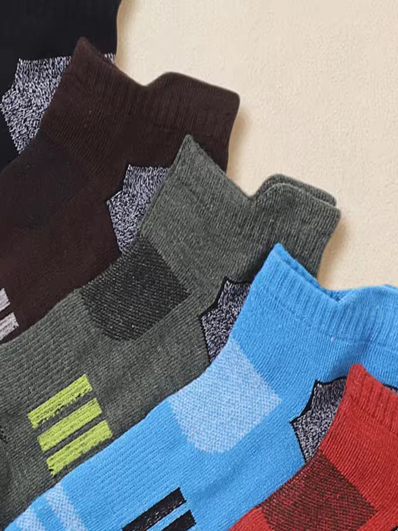 6/12 Pairs Men Vibrant Multico - Ankle Sock Low Cut review and price