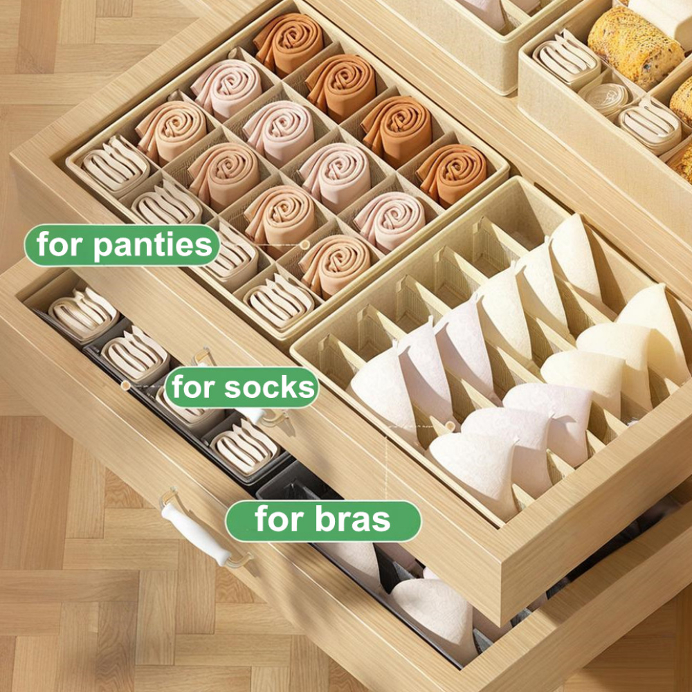 Underwear Storage Box for Bras - Sock Organizer Tray review and price