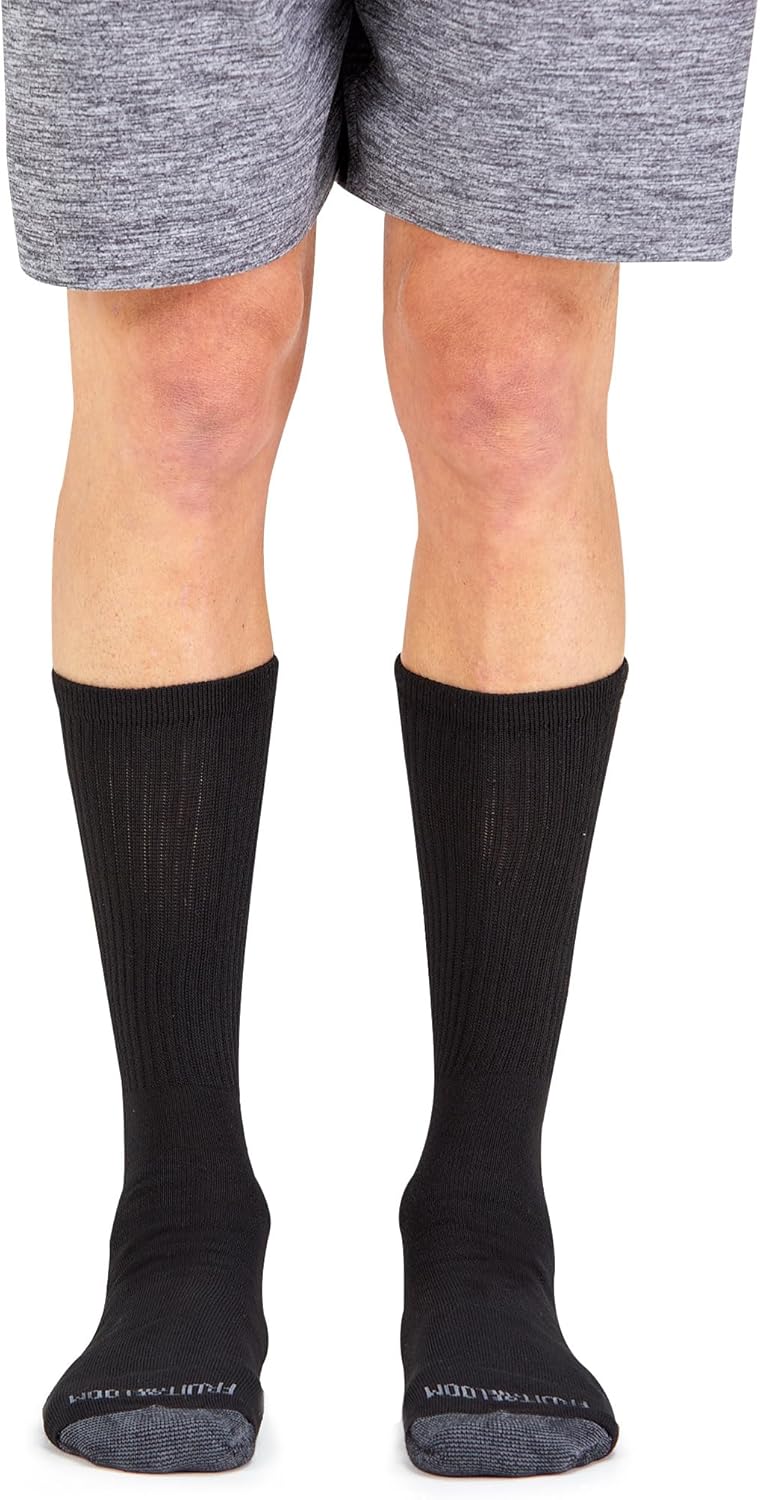 Men's Dual Defense Crew Socks  - Cotton Crew Sock Pack review and price