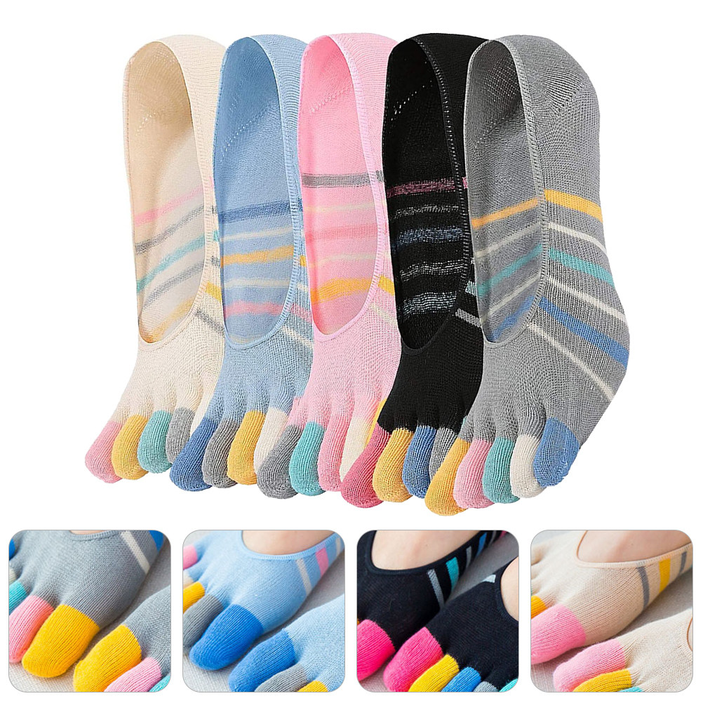 5Pairs Women Finger Toe Socks  - Invisibility Sock Loafer review and price