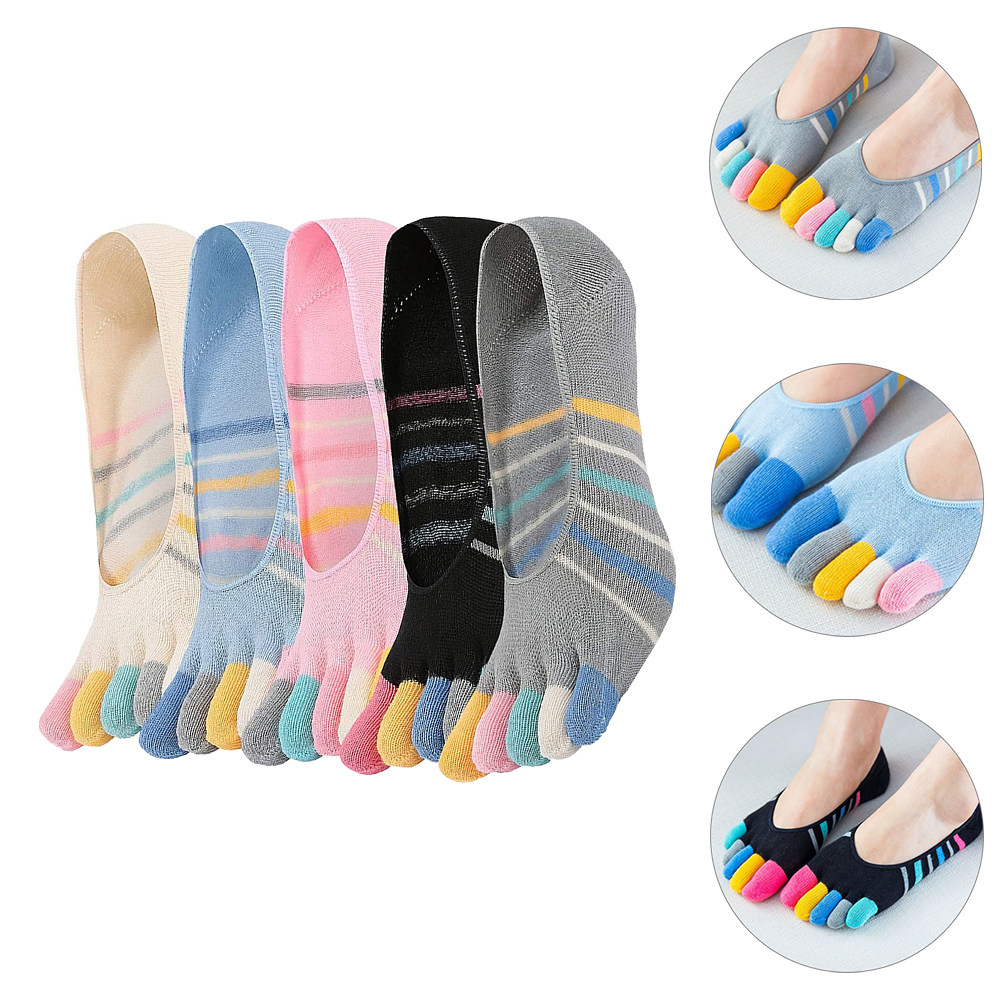 5Pairs Women Finger Toe Socks  - Invisibility Sock Loafer review and price